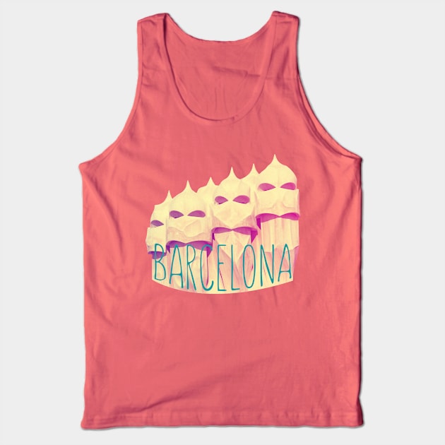 Barcelona Gaudi Paradise Tank Top by sundressed